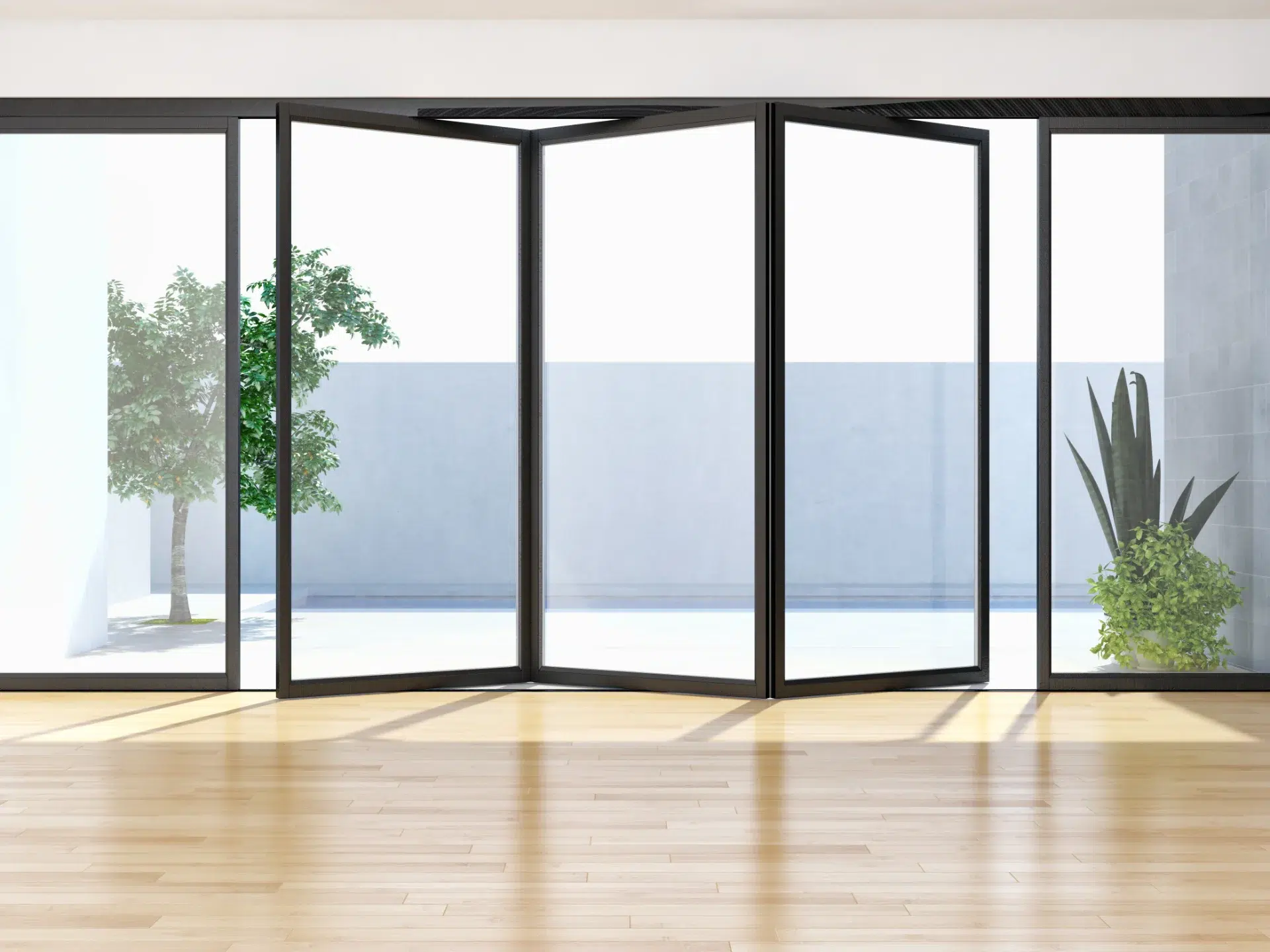 VLX 100 Bifold / Folding Door in Fort Pierce, FL | TruePane Windows & Doors - detail 1