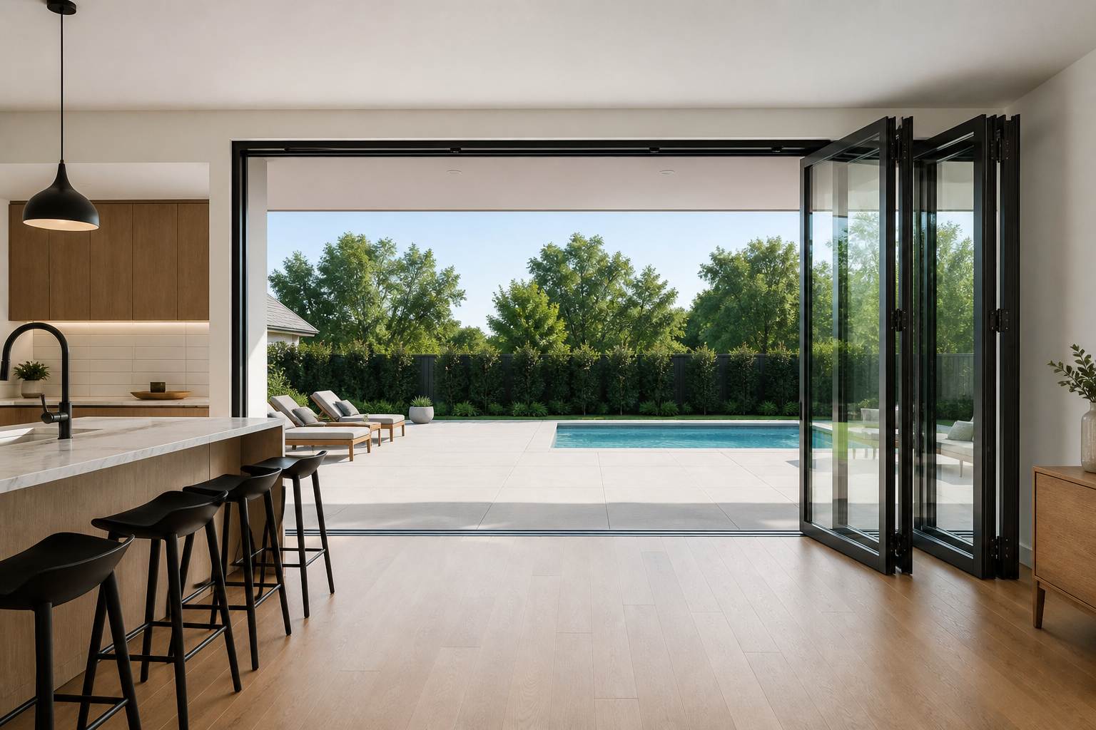 VLX 100 Bifold / Folding Door in Fort Pierce, FL | TruePane Windows & Doors - detail 4