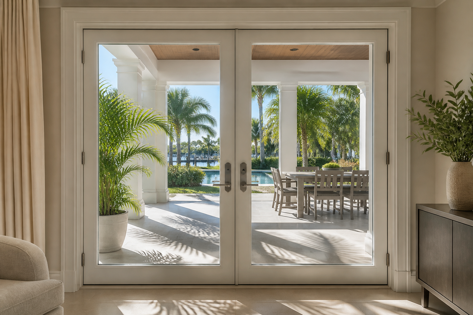 French & Double Doors in Fort Pierce, FL | TruePane Windows & Doors - detail 1